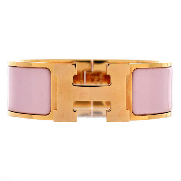 Hermes Jewelry - Hermes Wide Clic H Bracelet Enamel